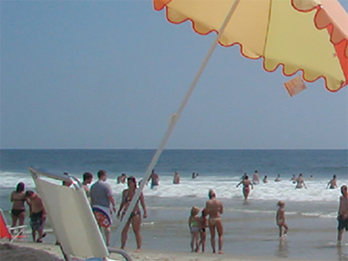 Photo: Landscape format photo of a beach, image 1 of three.