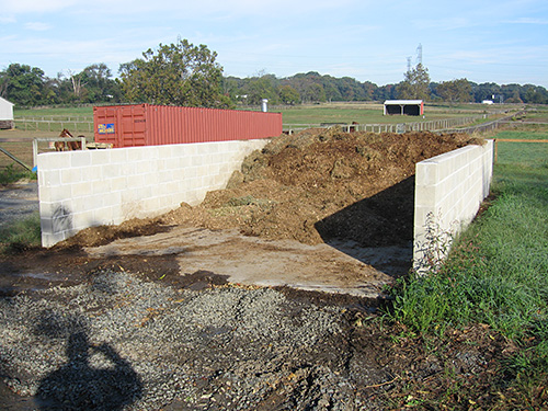 Manure storage.