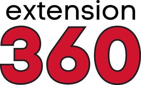 Extension 360 logo.