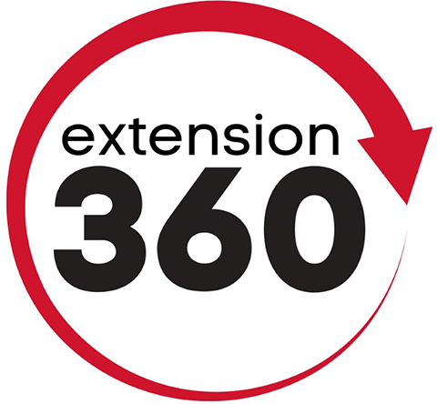 Extension 360 logo.