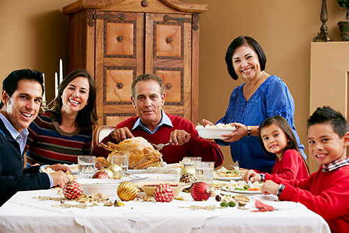 Photo: holiday dinner.