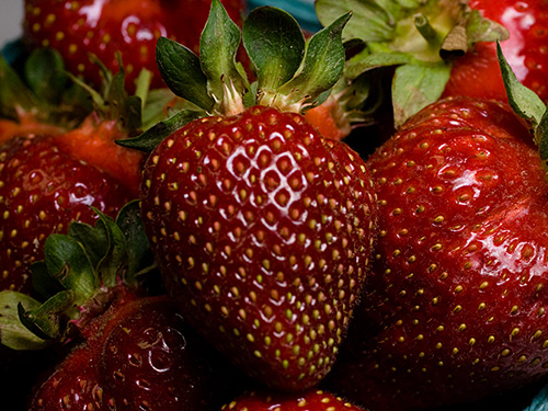 Photo: pint of strawberries.