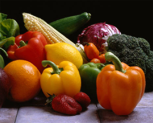 Photo: Variety of fresh vegetables.